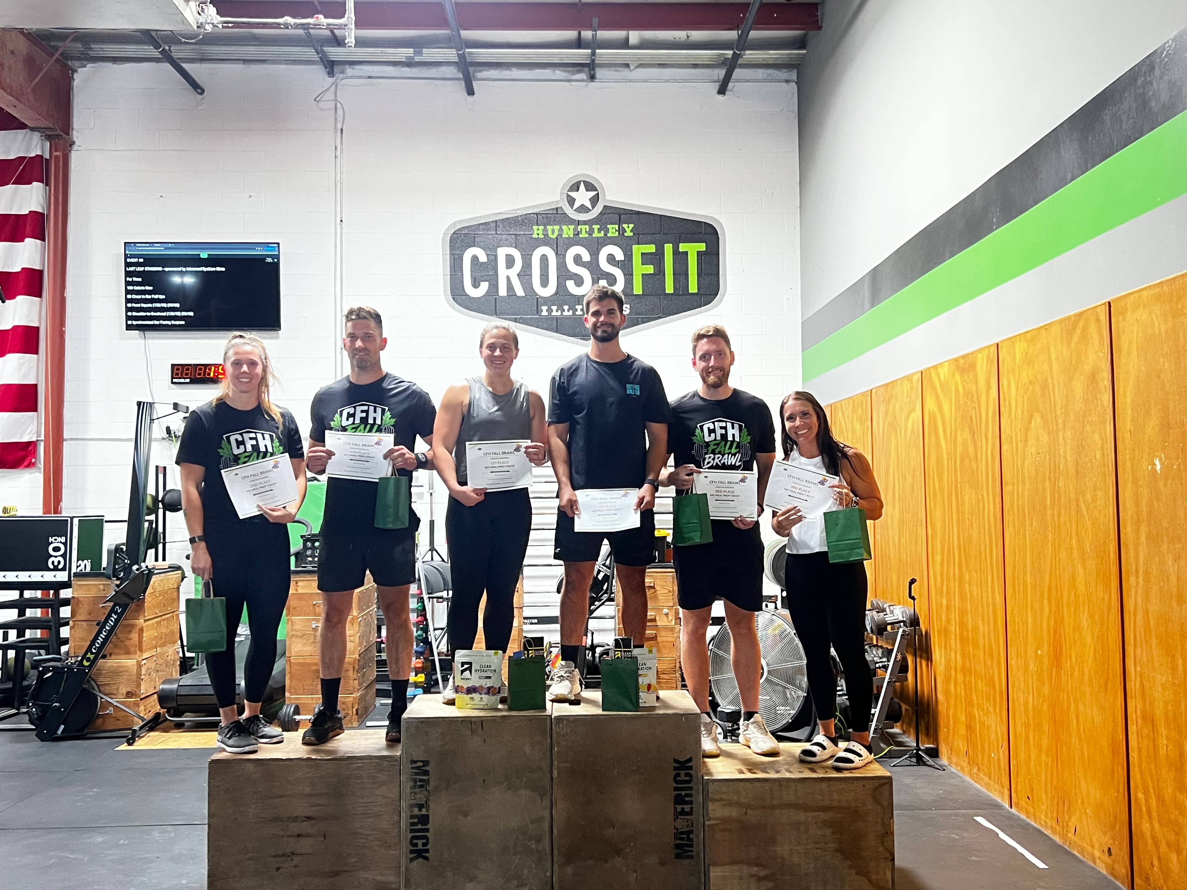 Coed Champions 2025 podium